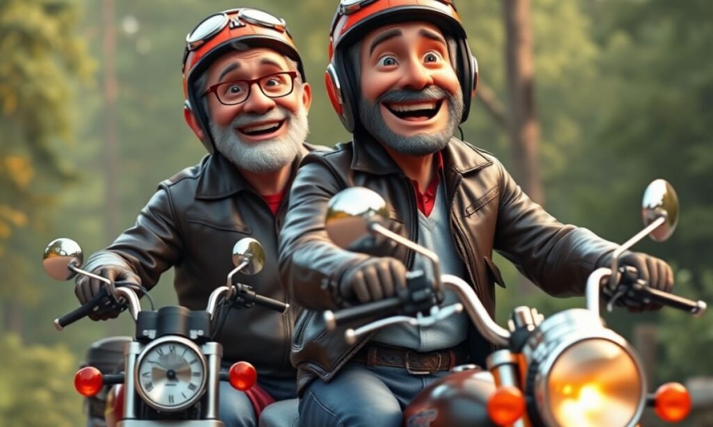 Midlife-Crisis auf zwei Rädern – Der Humor von Born to be Wild